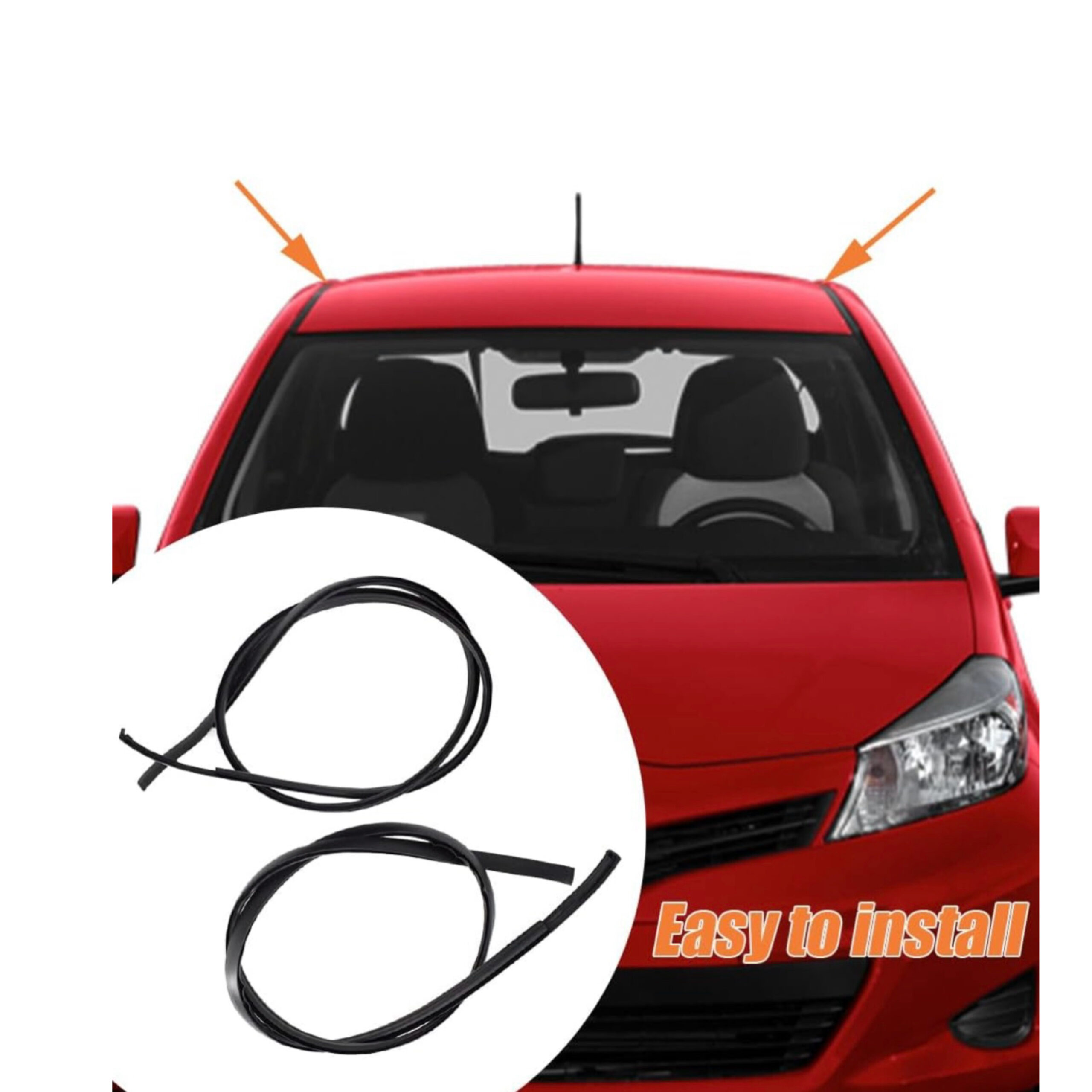 Weatherstrip Roof Drip / Roof Moulding- Toyota Yaris Hatchback 2012-2014